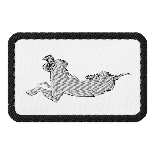 Dog Laying Sketch (Embroidered patches)