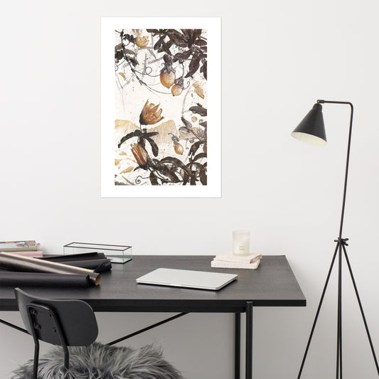 Passion Fruit Intaglio Poster