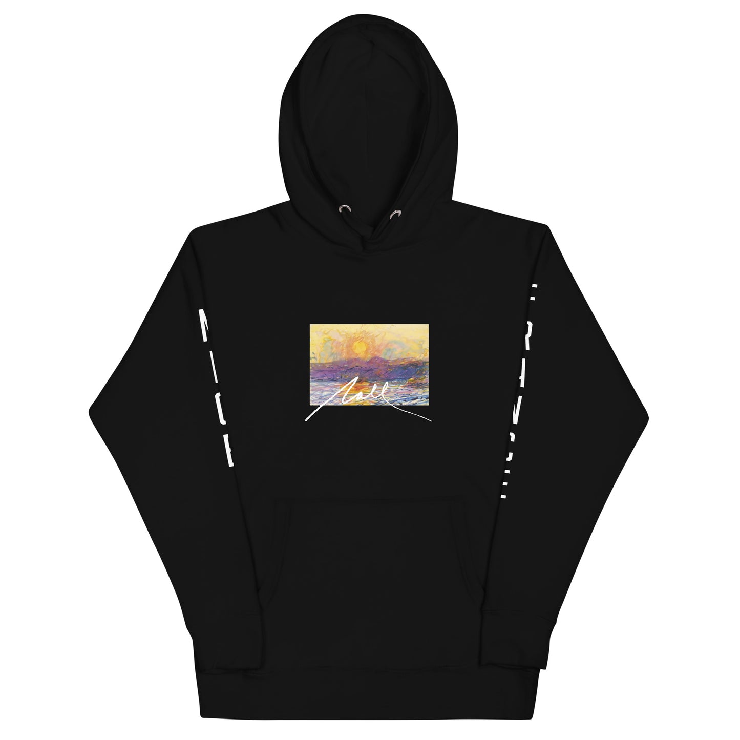 NALL Watercolor Hoodie (Nice,France on Sleeves)