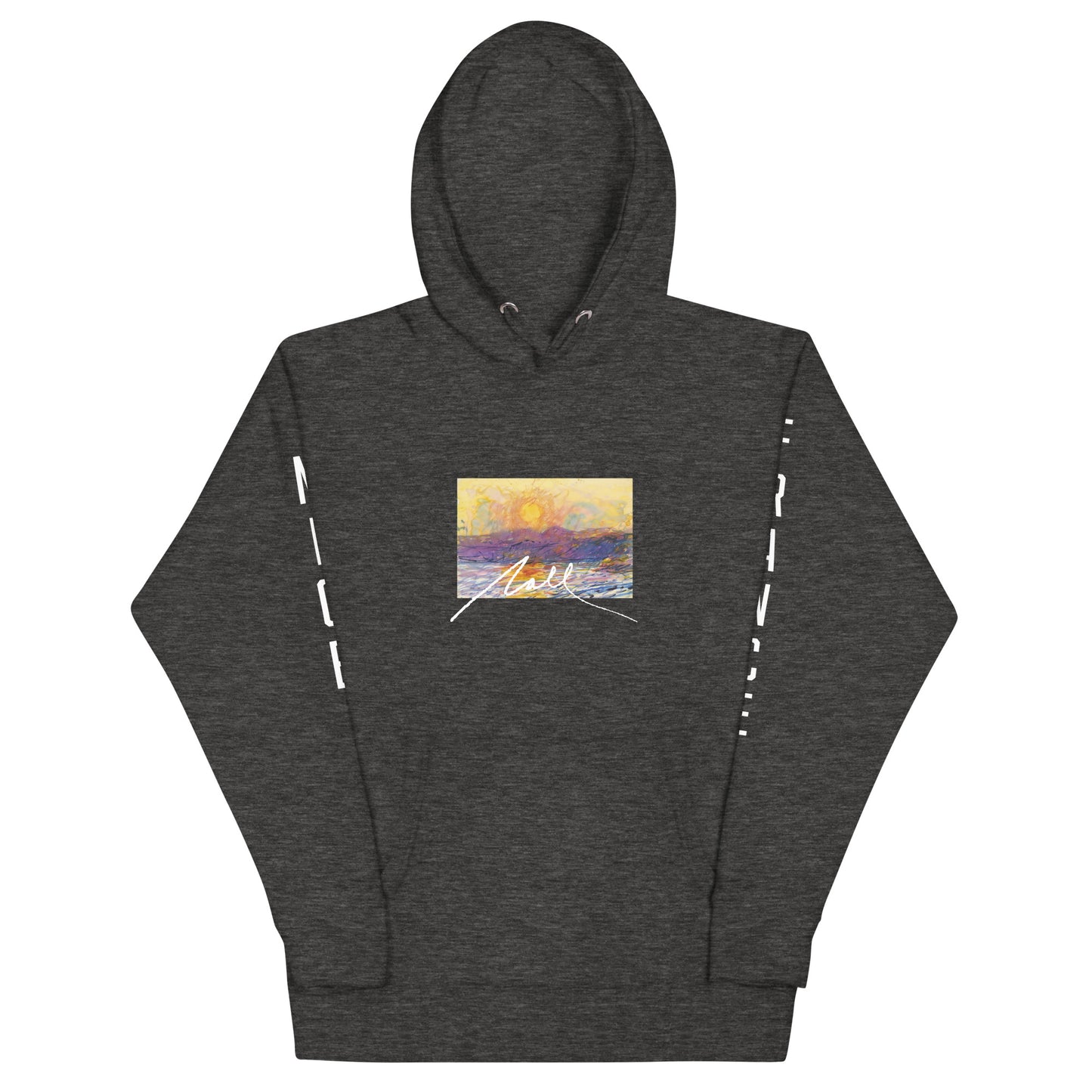 NALL Watercolor Hoodie (Nice,France on Sleeves)