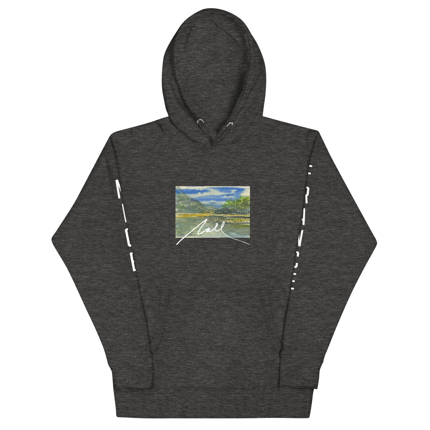 NALL Watercolor Hoodie (Yelapa, México on sleeves)