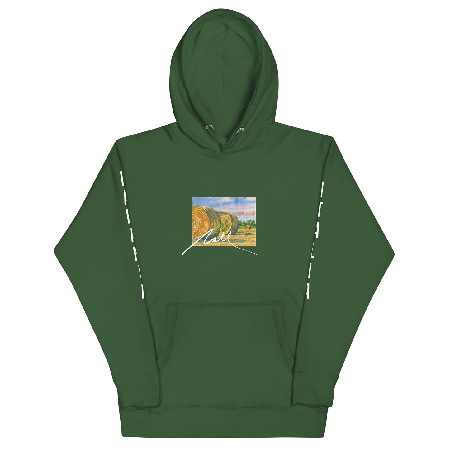 NALL Watercolor Hoodie (Padania, Italia on Sleeves)