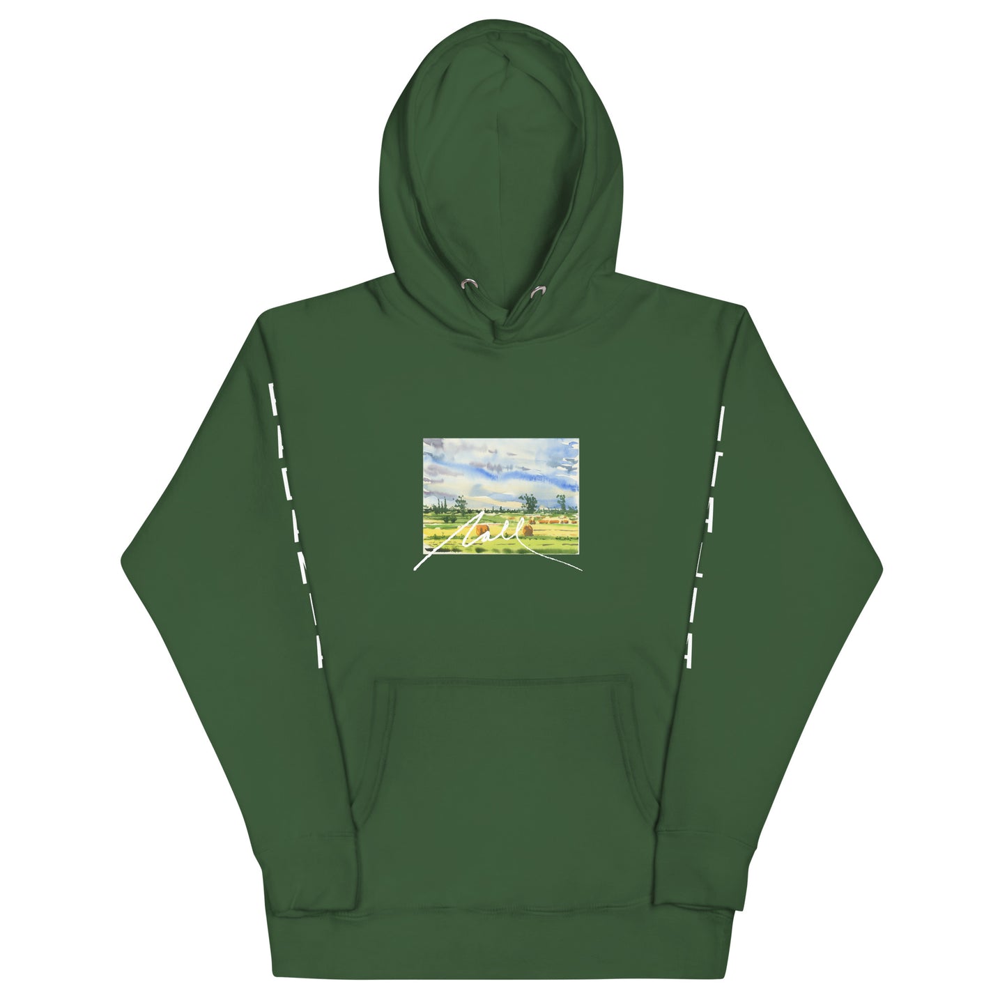 NALL Watercolor Hoodie (Padania, Italia on Sleeves)