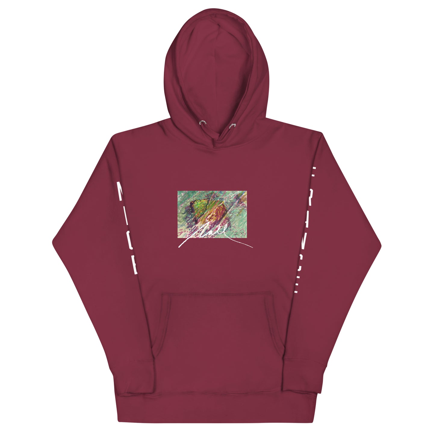 NALL Watercolor Hoodie (Nice,France on Sleeves)