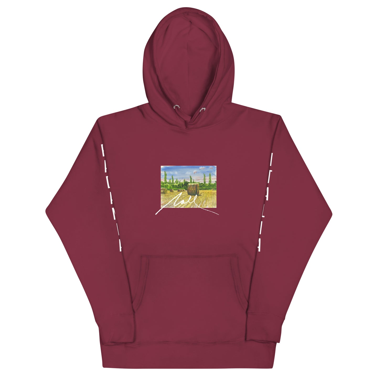 NALL Watercolor Hoodie (Padania, Italia on Sleeves)