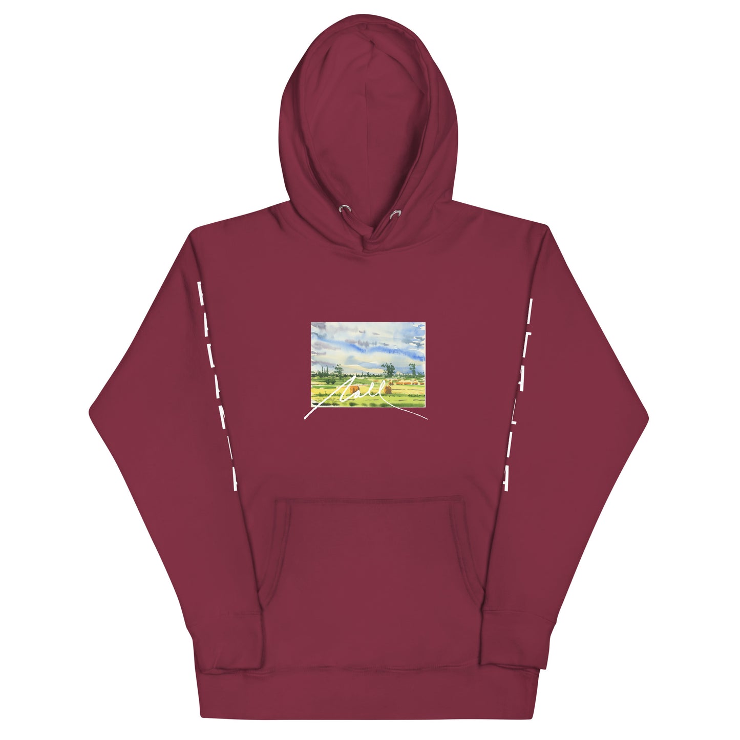 NALL Watercolor Hoodie (Padania, Italia on Sleeves)