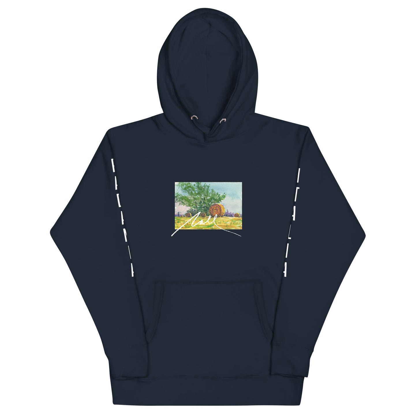 NALL Watercolor Hoodie (Padania, Italia on Sleeves)